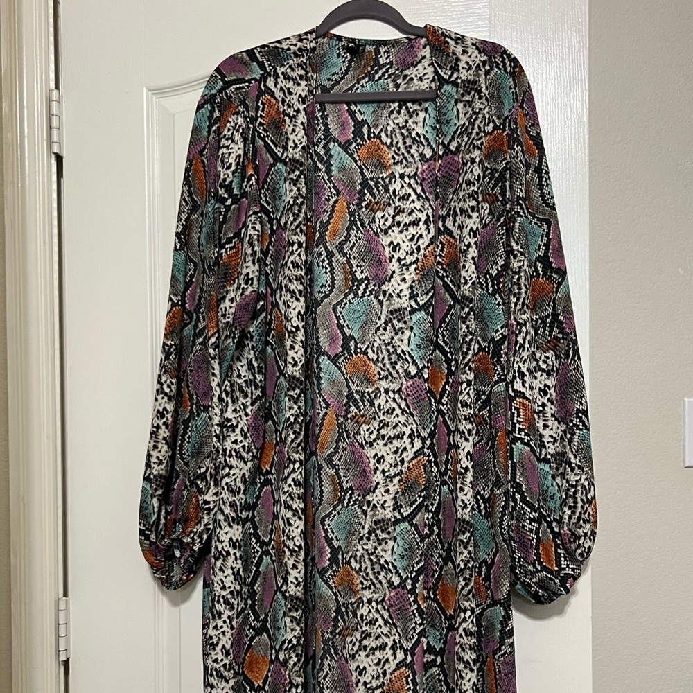 Colorful Snake Skin Duster